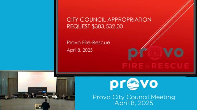 Provo City Council approves funding for fire department equipment upgrades