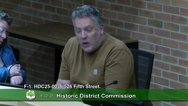 Donald Black presents renovation plans for historic home in Ann Arbor's Old West Side