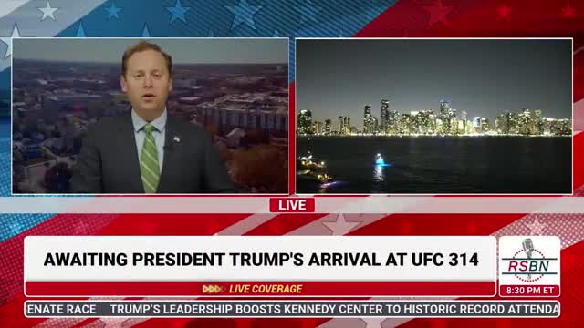 President Trump attends UFC 314 in Miami as McIlroy faces DeChambeau at Augusta
