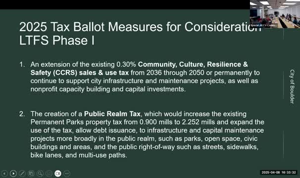 Boulder explores diverse tax options ahead of 2026 financial strategy