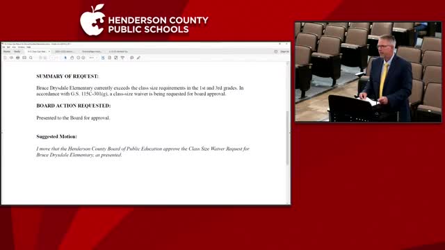 Henderson County Board approves class size waiver and summer testing plan