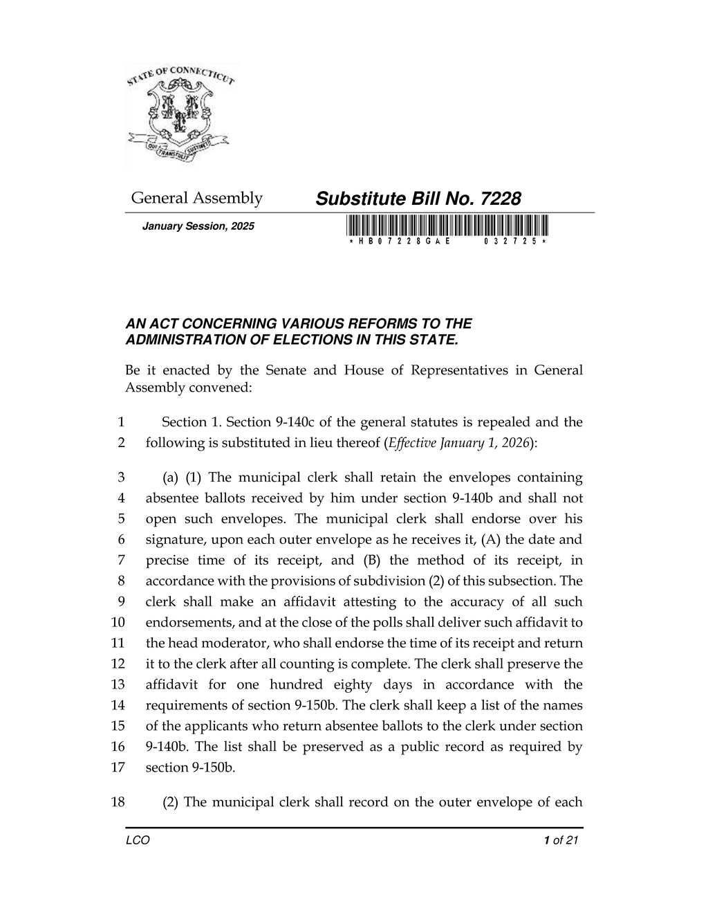 Connecticut legislates recanvass procedures for elections to enhance transparency