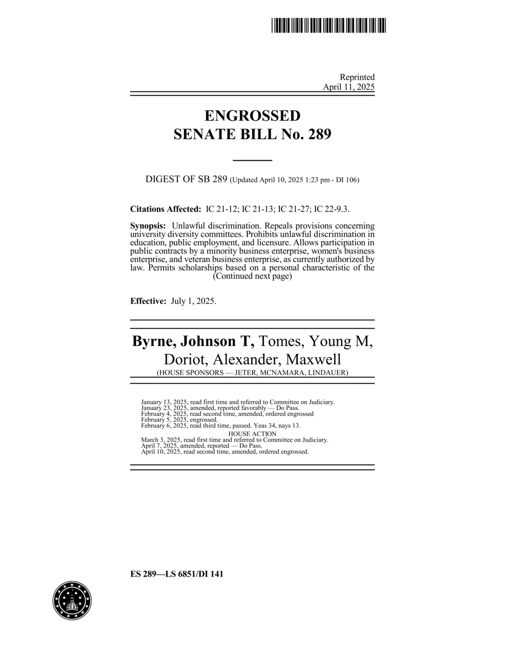 Indiana legislators restrict funding for diversity equity and inclusion programs