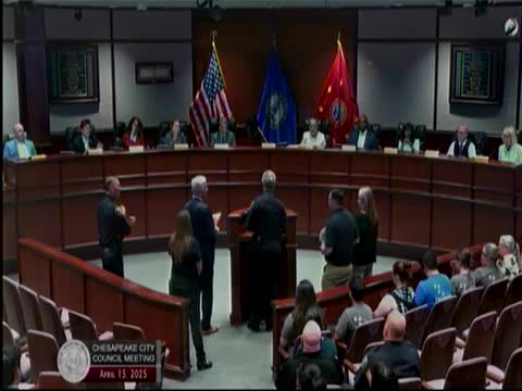 Mayor West proclaims April 2025 as National Public Safety Month in Chesapeake