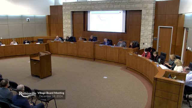 Romeoville Village Council approves multiple resolutions and opens public hearing for annexation