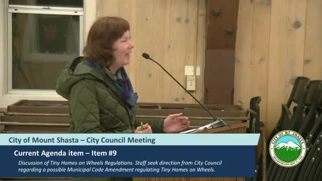 Mount Shasta Council supports tiny house developments for workforce housing solutions