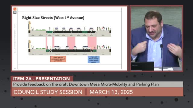 Downtown Mesa transportation plan emphasizes bike lanes parking and public feedback