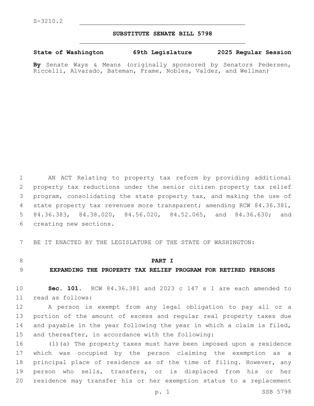 Washington updates rules for homeowner property tax exemptions