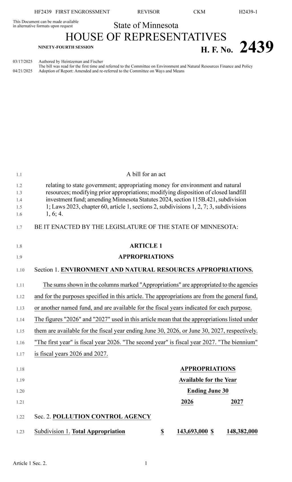 Minnesota allocates $11.1M for environmental grants and emissions reductions