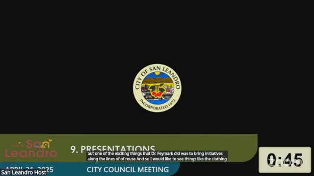 San Leandro council discusses trash-free initiatives and community engagement strategies
