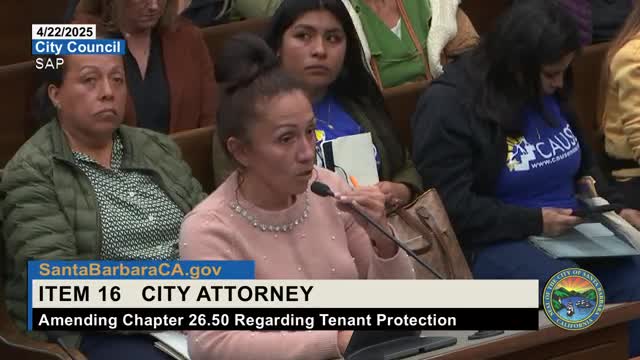 Santa Barbara City Council addresses tenant protections amid housing crisis