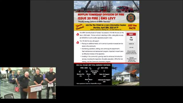 Gahanna Fire Chief outlines funding needs and recruitment challenges for emergency services