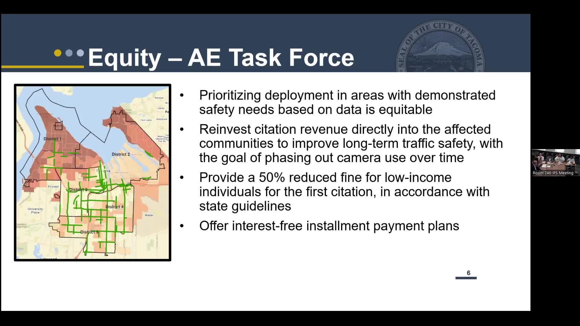 Tacoma City Council proposes amendments for traffic safety camera regulations