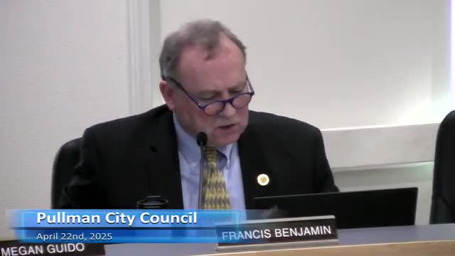 Whitman County Assessor Flodine discusses property tax evaluations with Pullman council members