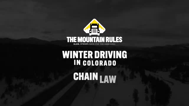 Colorado enforces chain law requiring traction equipment for winter drivers