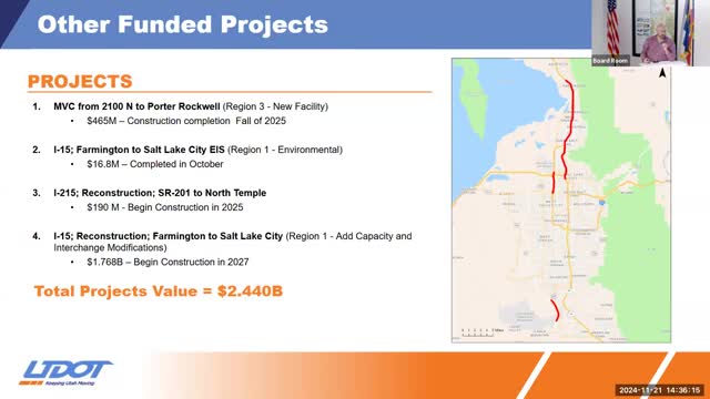 I-15 reconstruction project between Farmington and Salt Lake City moves forward after EIS completion