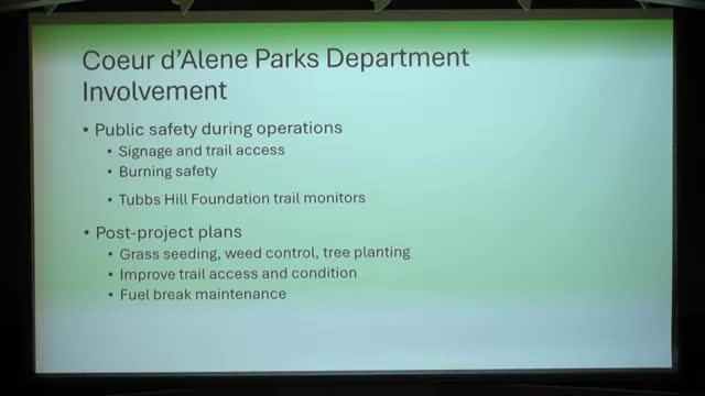 City launches public burn notice protocol for Tubbs Hill forest management