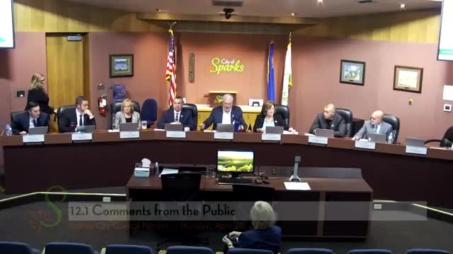 Mayor Lawson honors John Martini with proclamation during Sparks council meeting