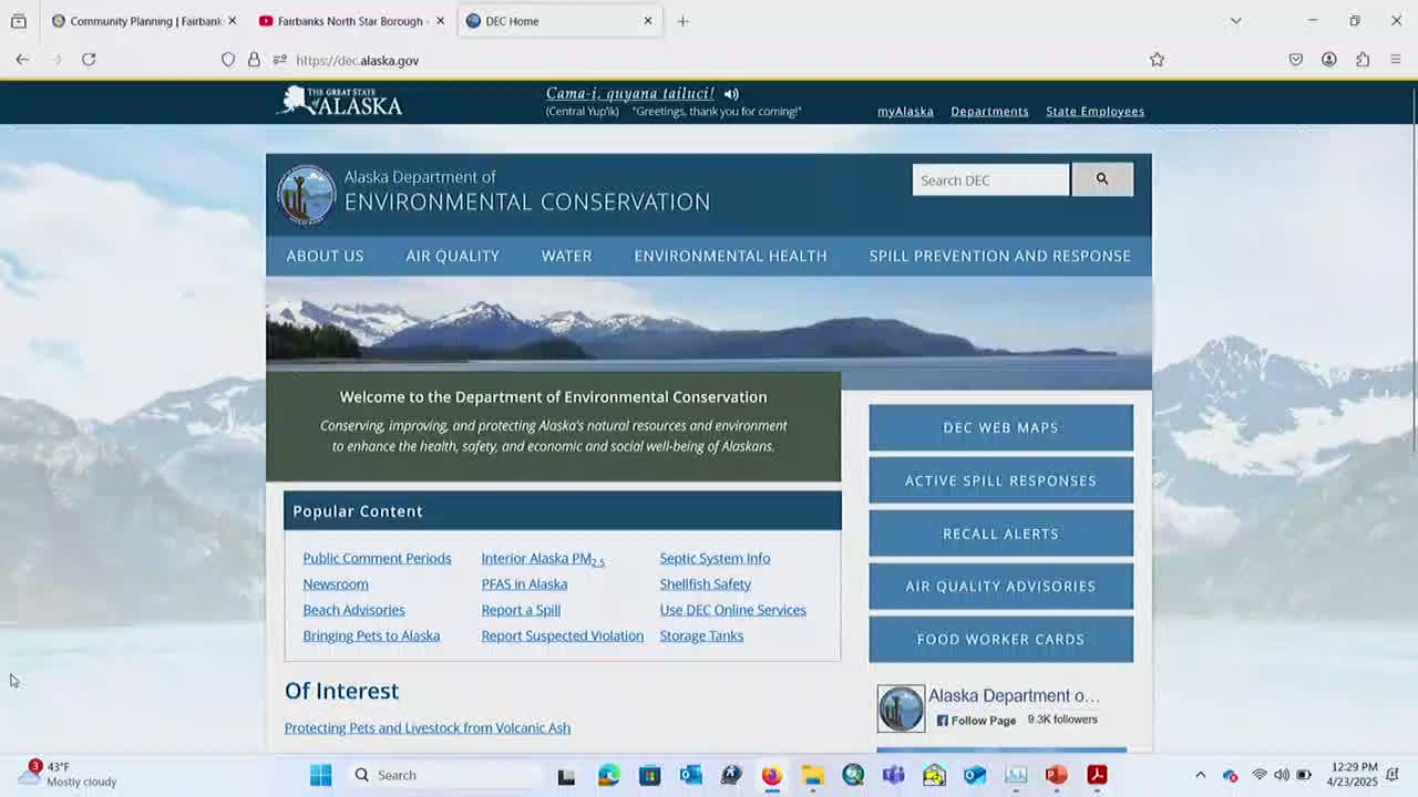 DEC introduces resources for managing contaminated sites in Alaska