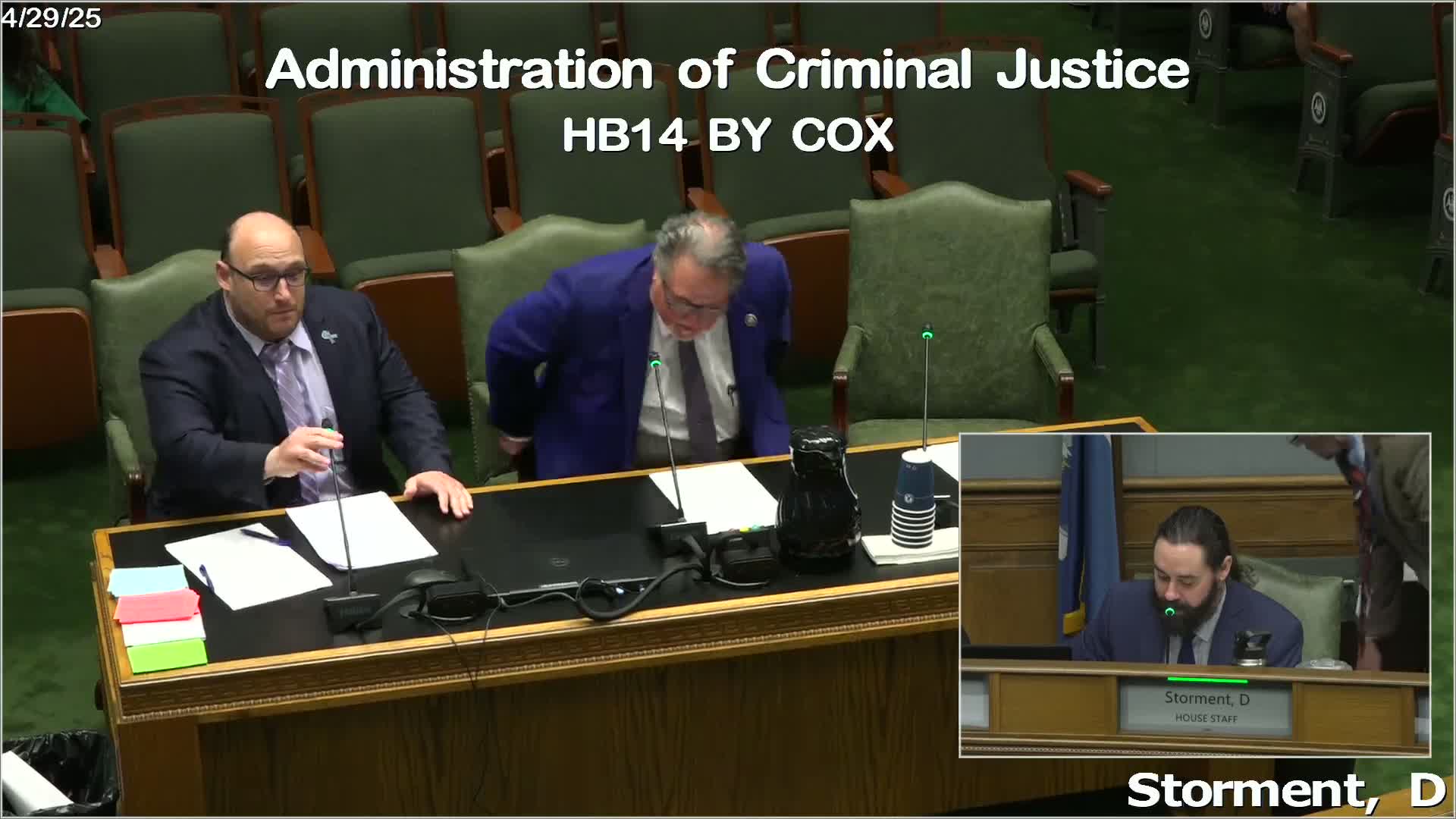 Representative Cox proposes legislation for felony murder in cases of cruelty to infirm individuals