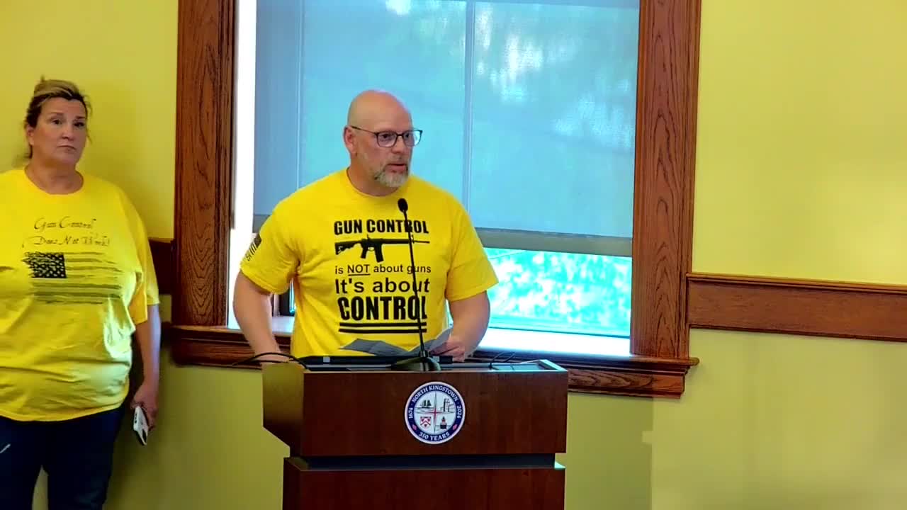 North Kingstown residents oppose House Bill 5436 on gun rights and assault weapons ban