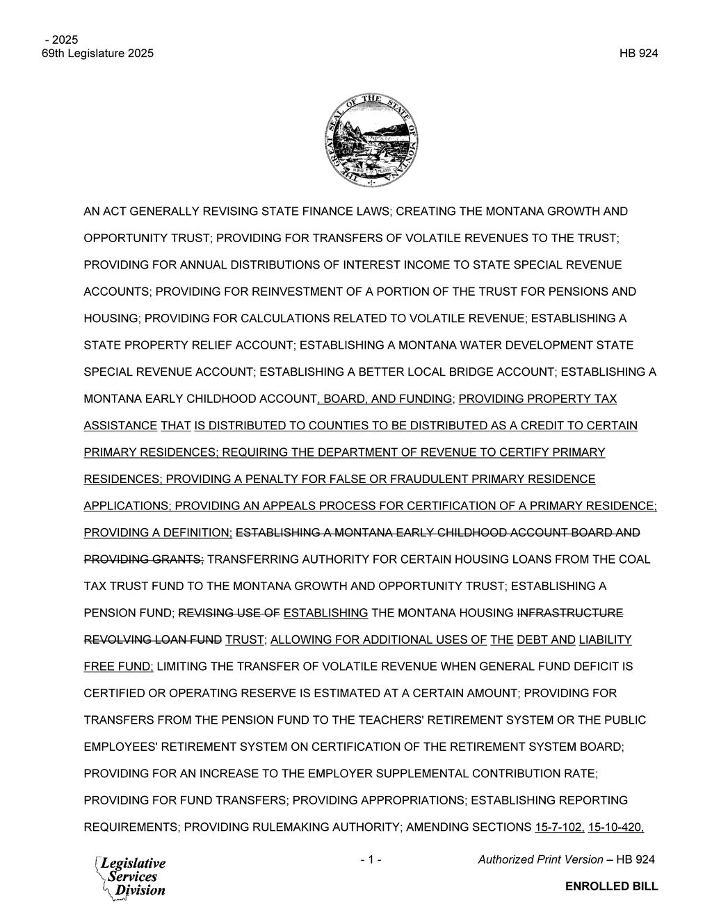 Montana Legislature updates property tax review and appeal procedures