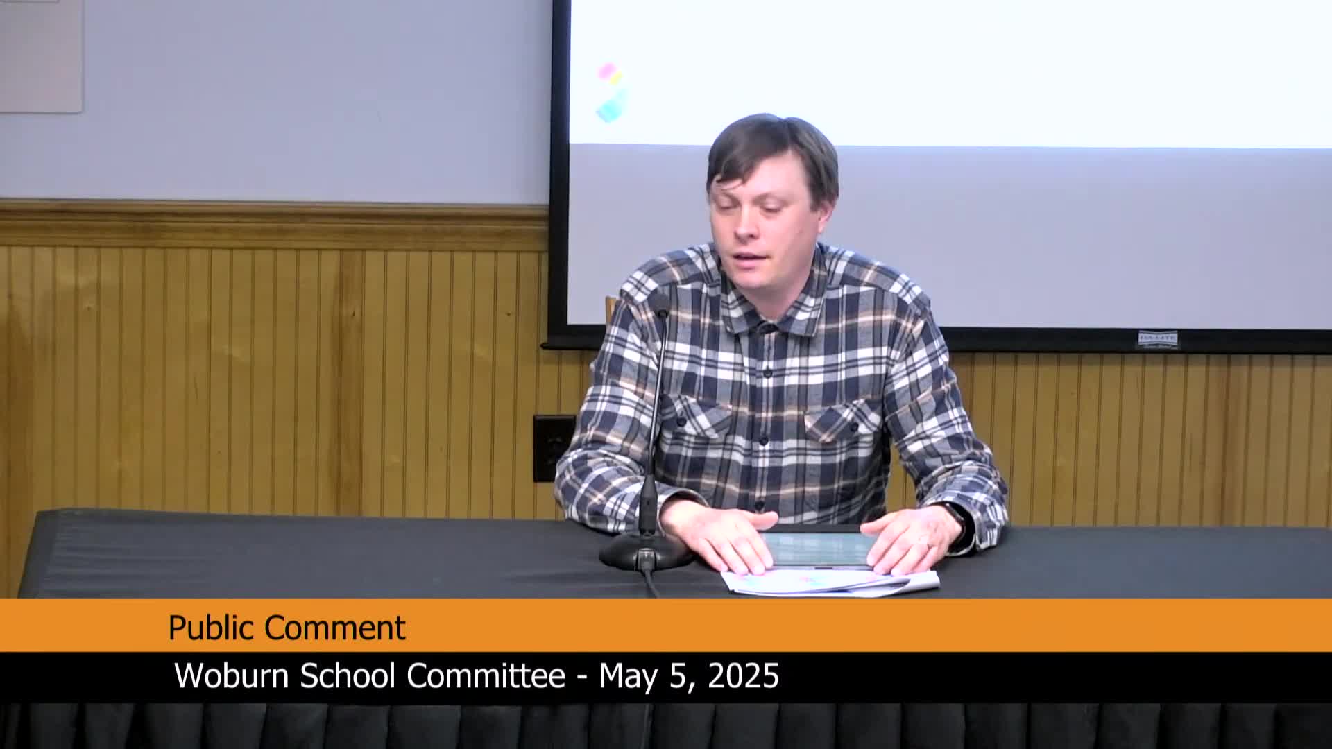 Emily Peters advocates for NMAP phase 3 proposal at school committee meeting