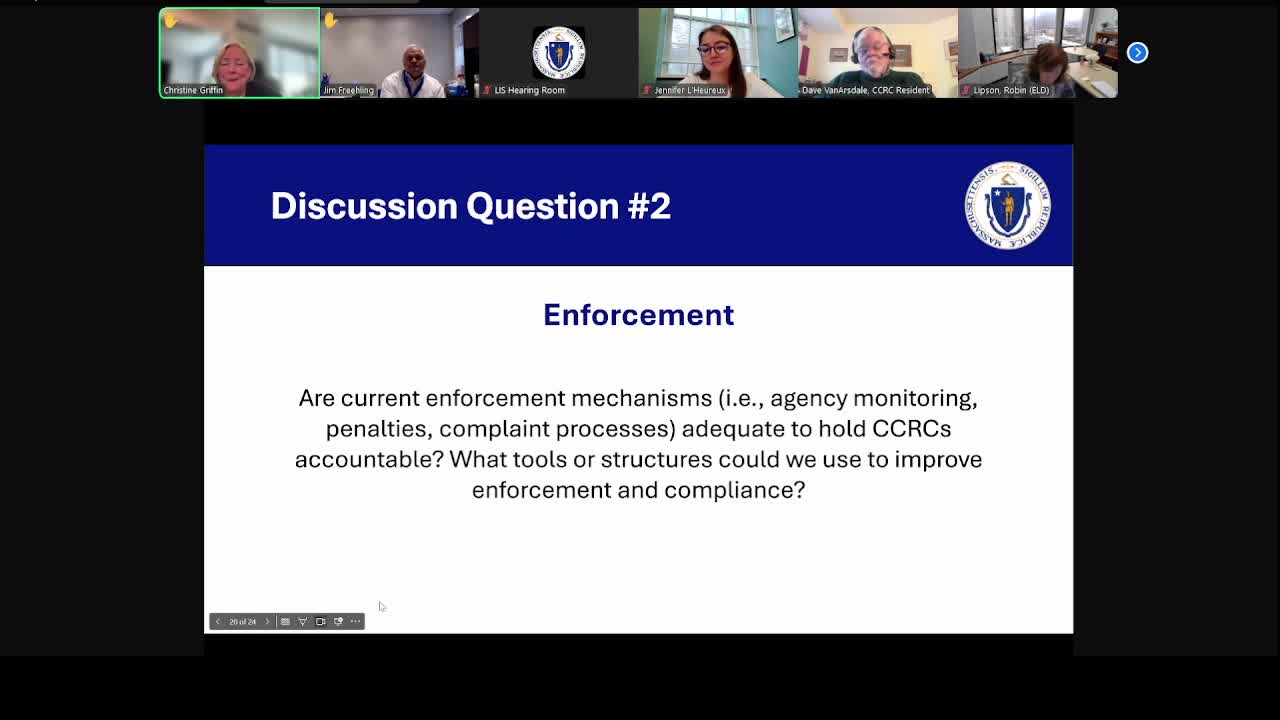 Attorney challenges oversight of independent living facilities at CCRC meeting