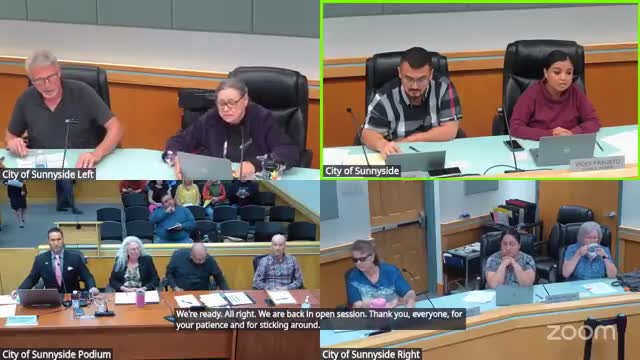 Sunnyside City Council hears public concerns over financial mismanagement and audits