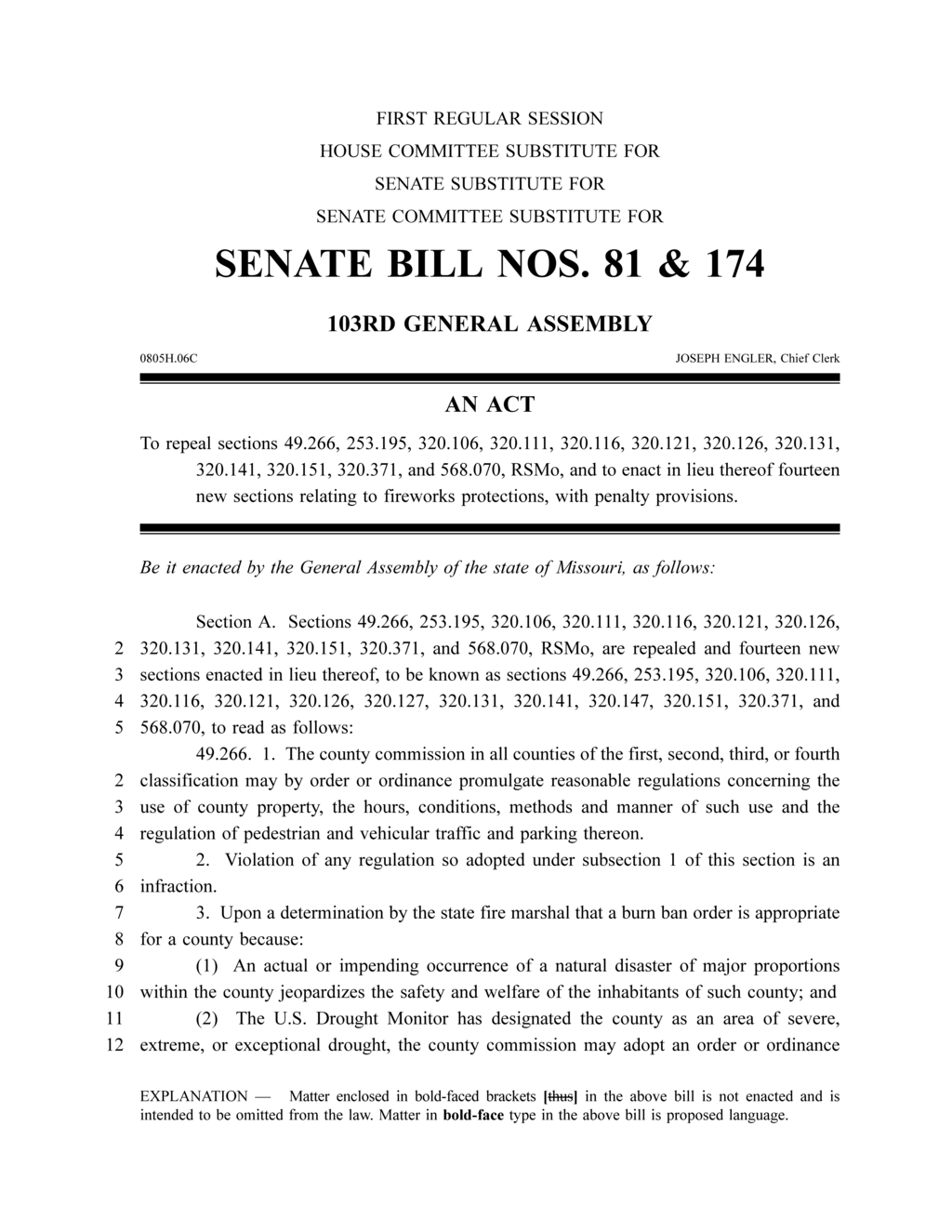 Missouri legislates new fireworks regulations and permit requirements