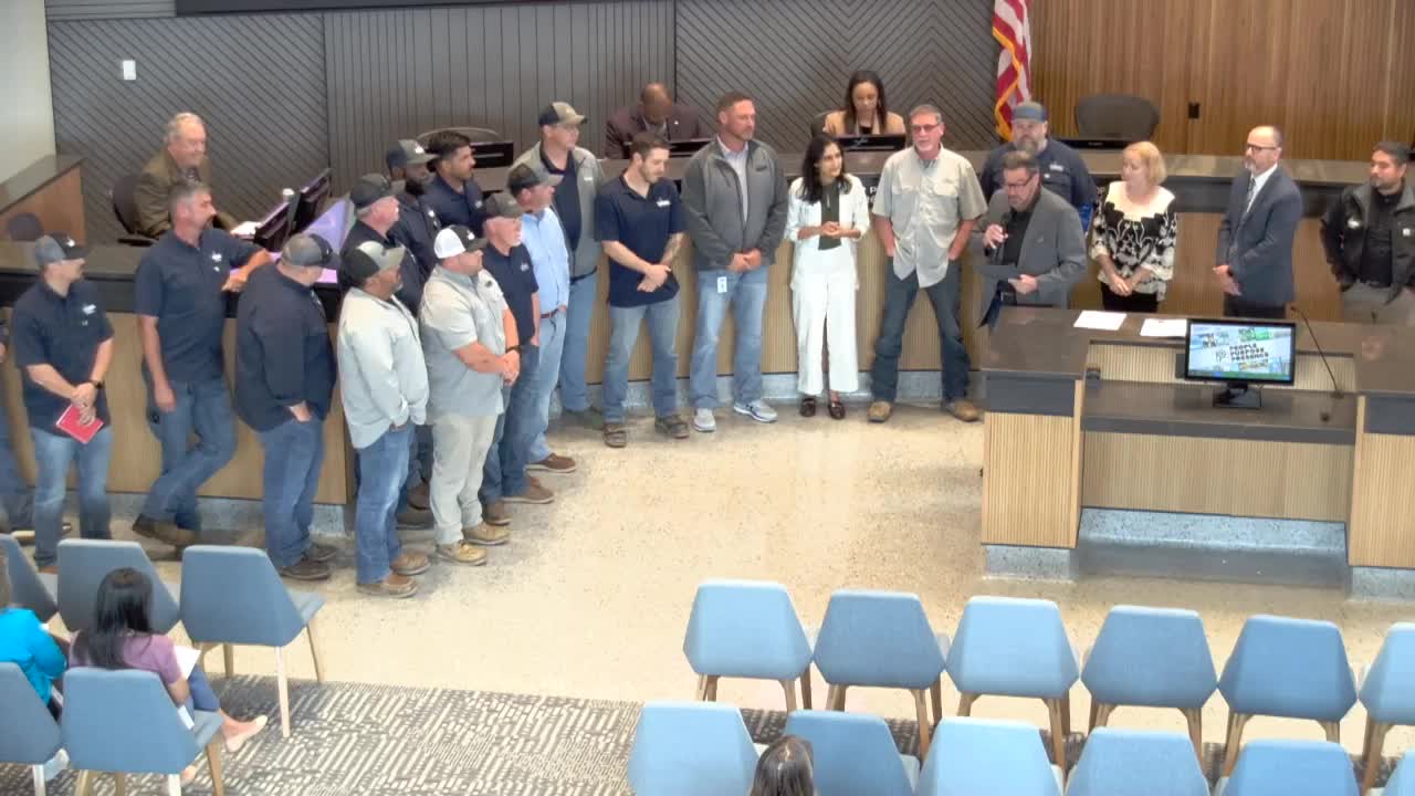 Mayor Fuller proclaims May 2025 as National Public Works Week in McKinney