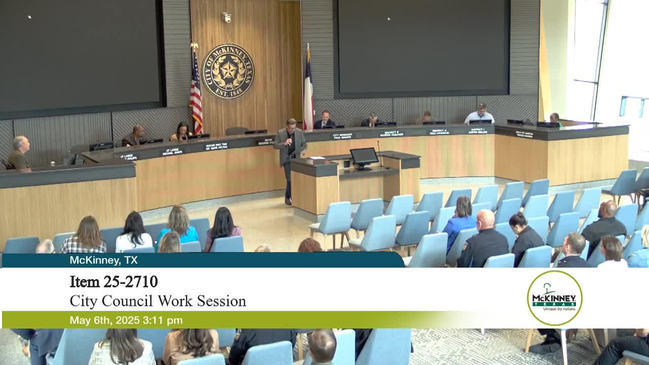 Mayor George Fuller proclaims May 2025 National Police Week in McKinney Texas