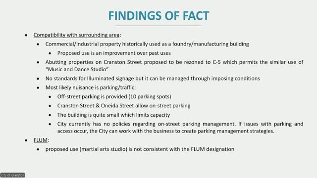 Cranston Zoning Board approves martial arts center adaptive reuse proposal