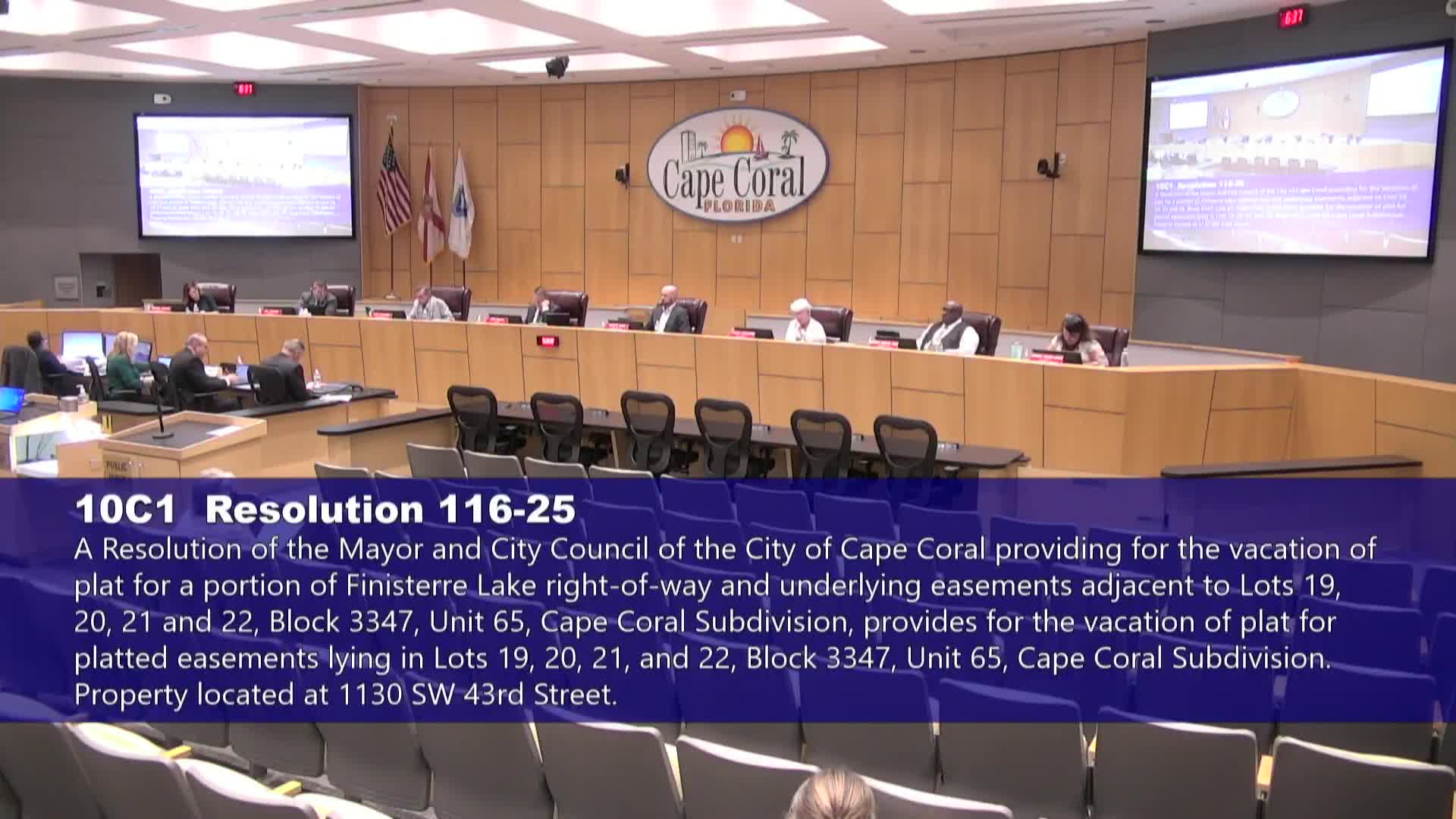 Cape Coral City Council introduces multiple zoning ordinances set for public hearing