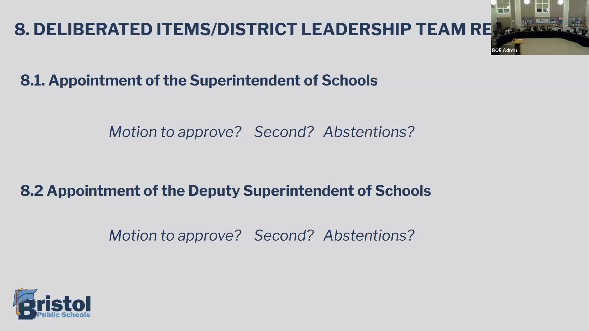 Bristol Board debates superintendent appointment amid mixed commissioner support