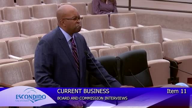 Escondido City Council confirms new appointments to public art and building advisory boards