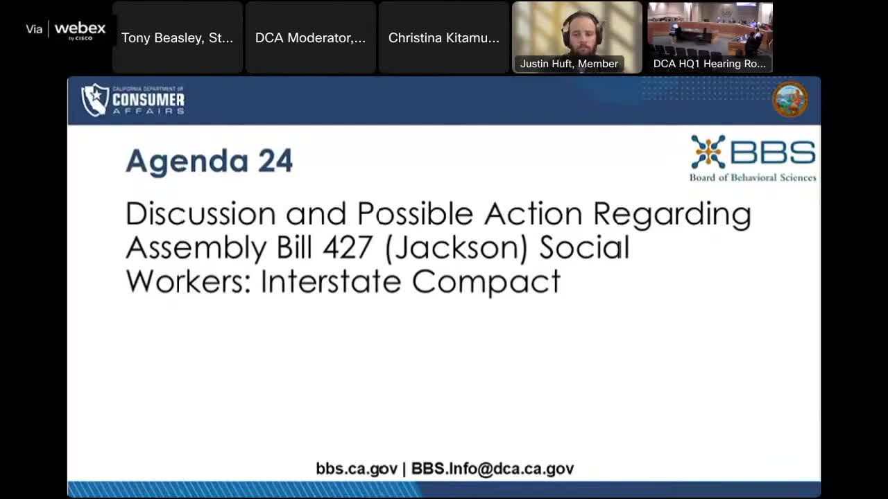 California moves to join social work license compact for multistate practice