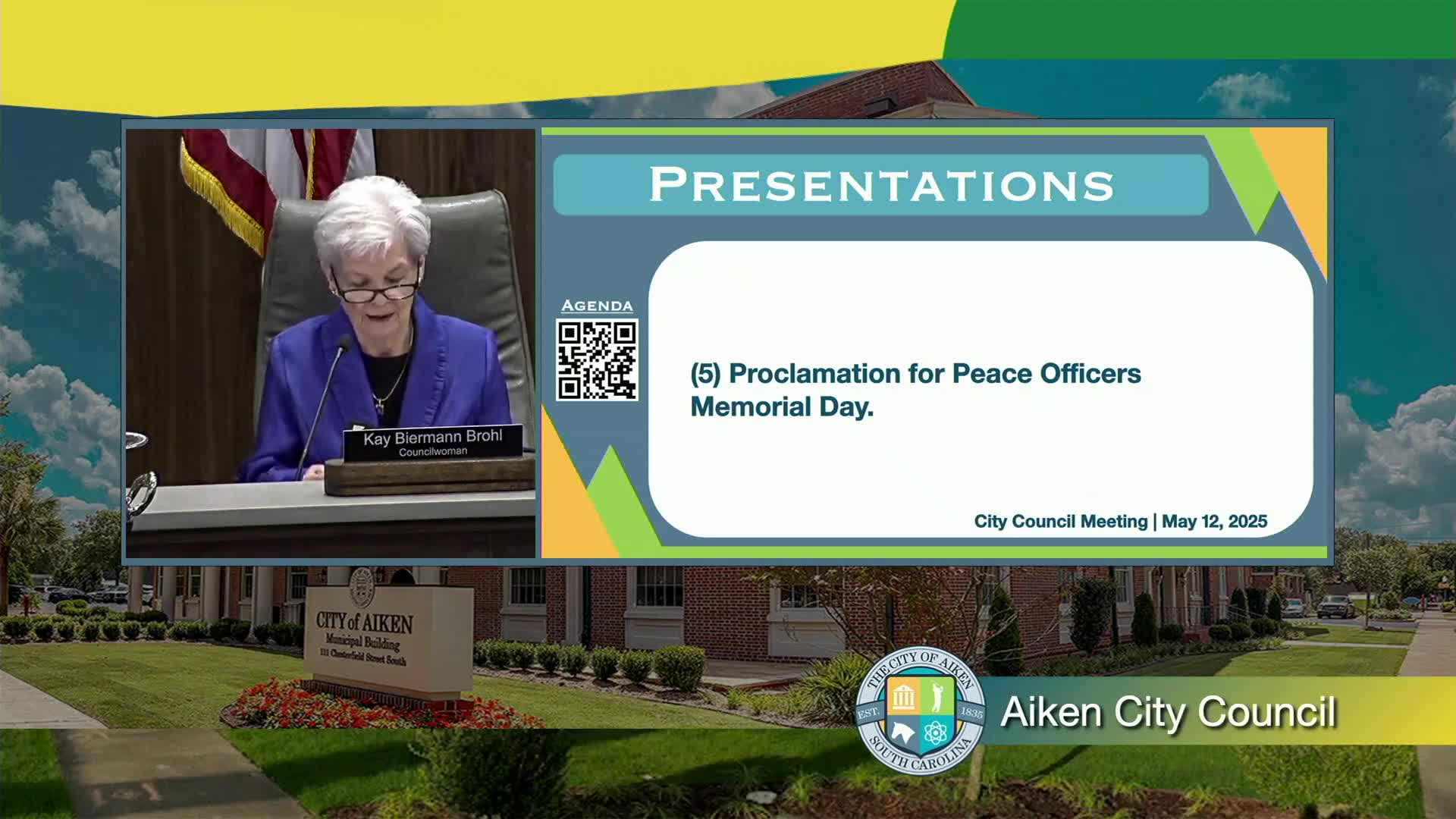 Aiken mayor declares May 15 as Peace Officers Memorial Day