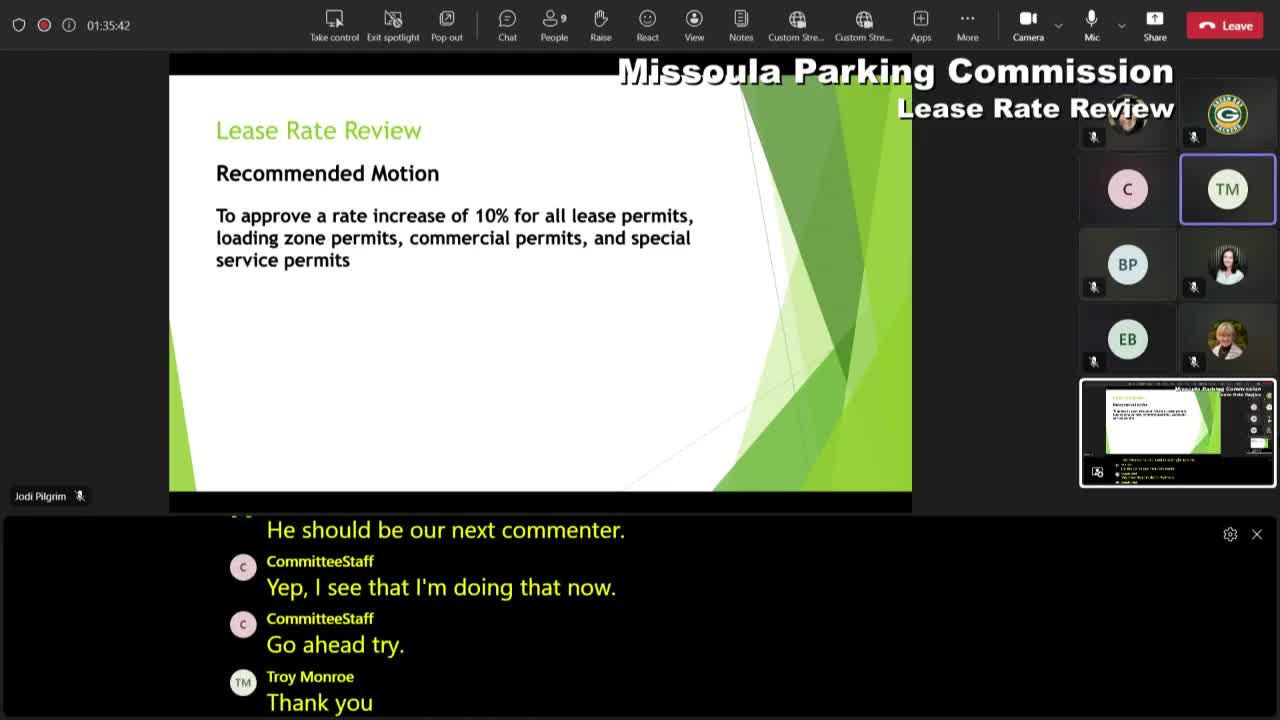 City Employee Troy Monroe criticizes parking rate increases affecting employees at City Hall