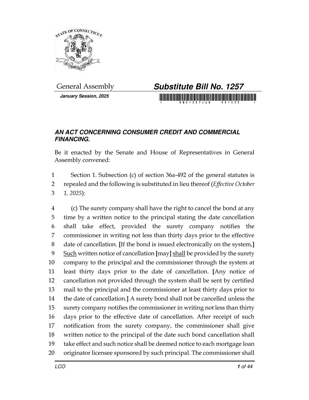 Connecticut enacts new mortgage servicer licensing regulations effective October 2025