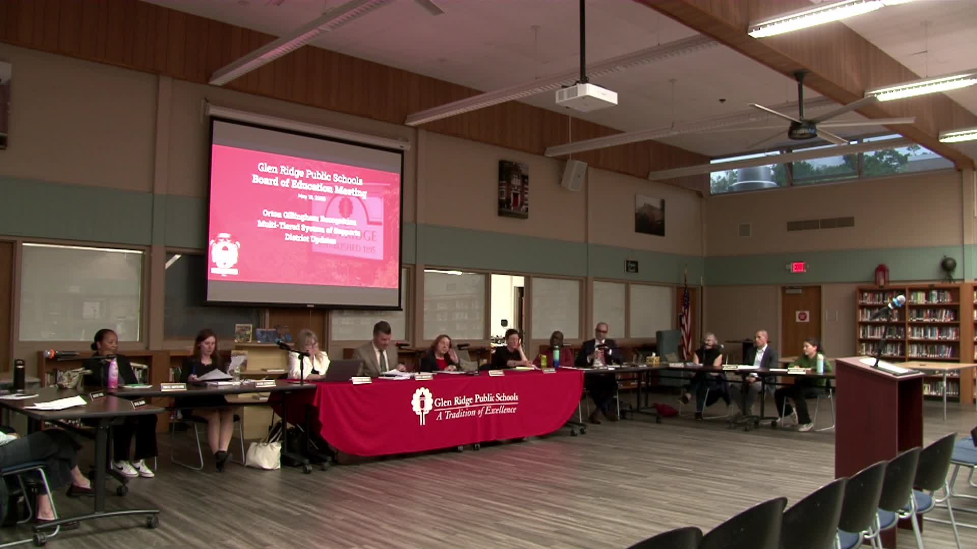 Glenridge School Board addresses community concerns over teacher resignation and student safety