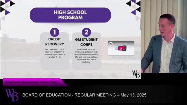 Woodhaven School Board approves new staff and highlights GM Student Corps program impact