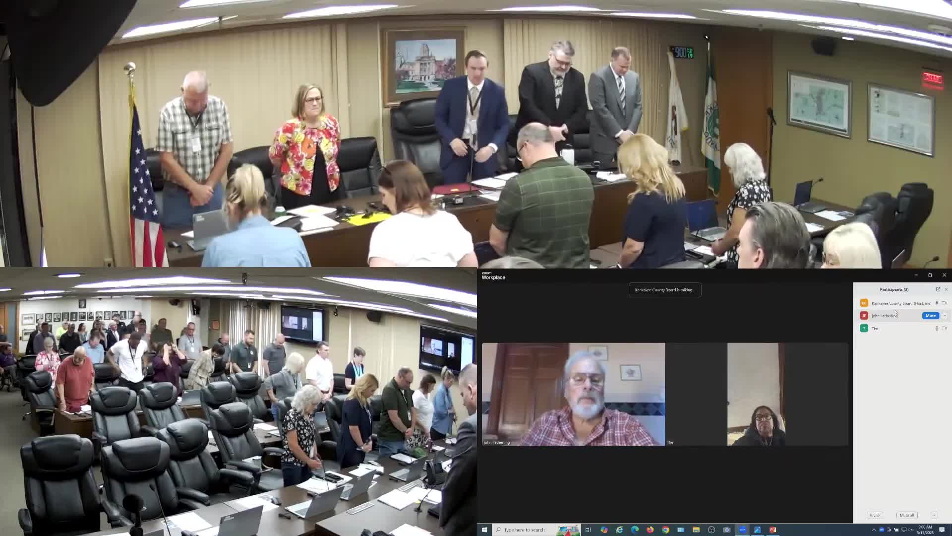 Kankakee County Board honors Governor Ryan and 20-year service employees