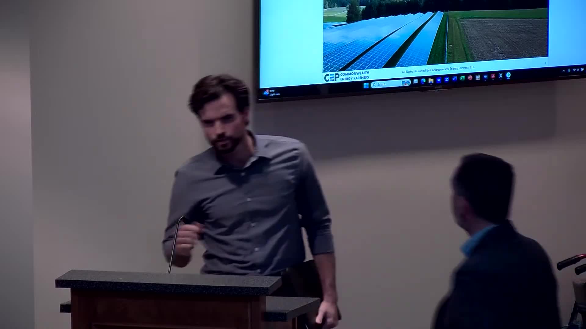 Commonwealth Energy Partners presents solar project to Prince Edward County Board