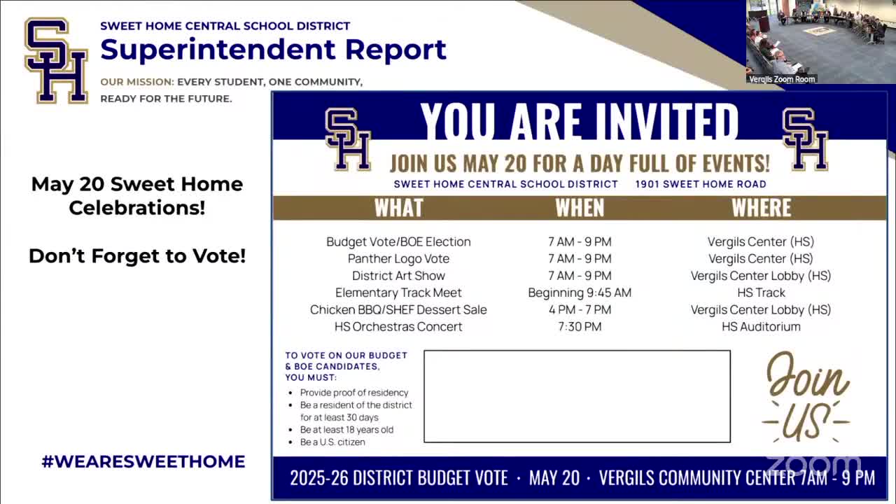 Sweet Home schools prepare for budget vote and community events on May 20