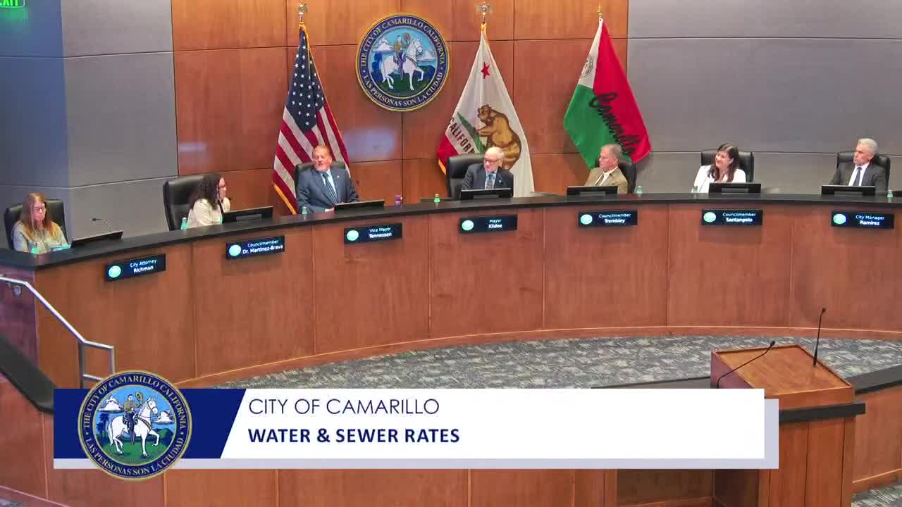 Camarillo City Council approves historic rate increases for water and sewer services