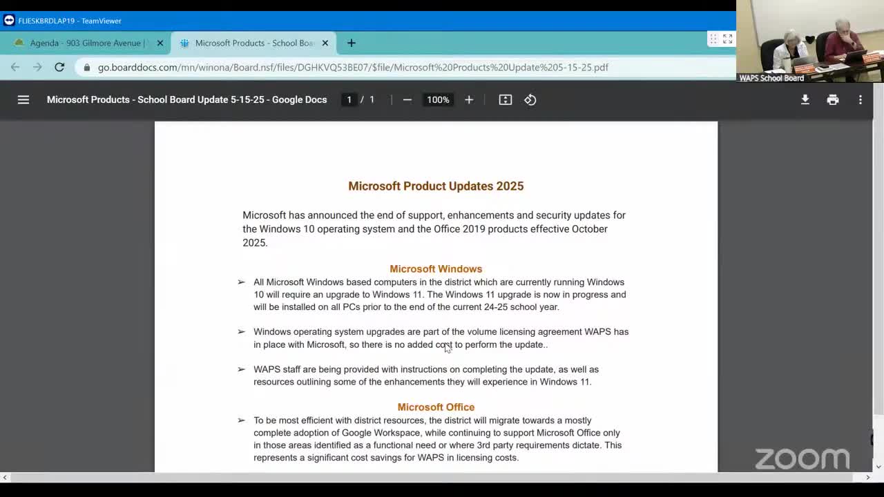 School district transitions from Microsoft Office to Google Workspace before support ends
