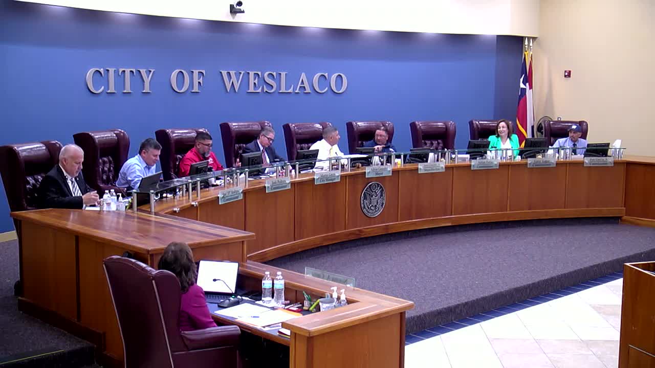 Weslaco City Commission approves major park improvements and roofing project funding