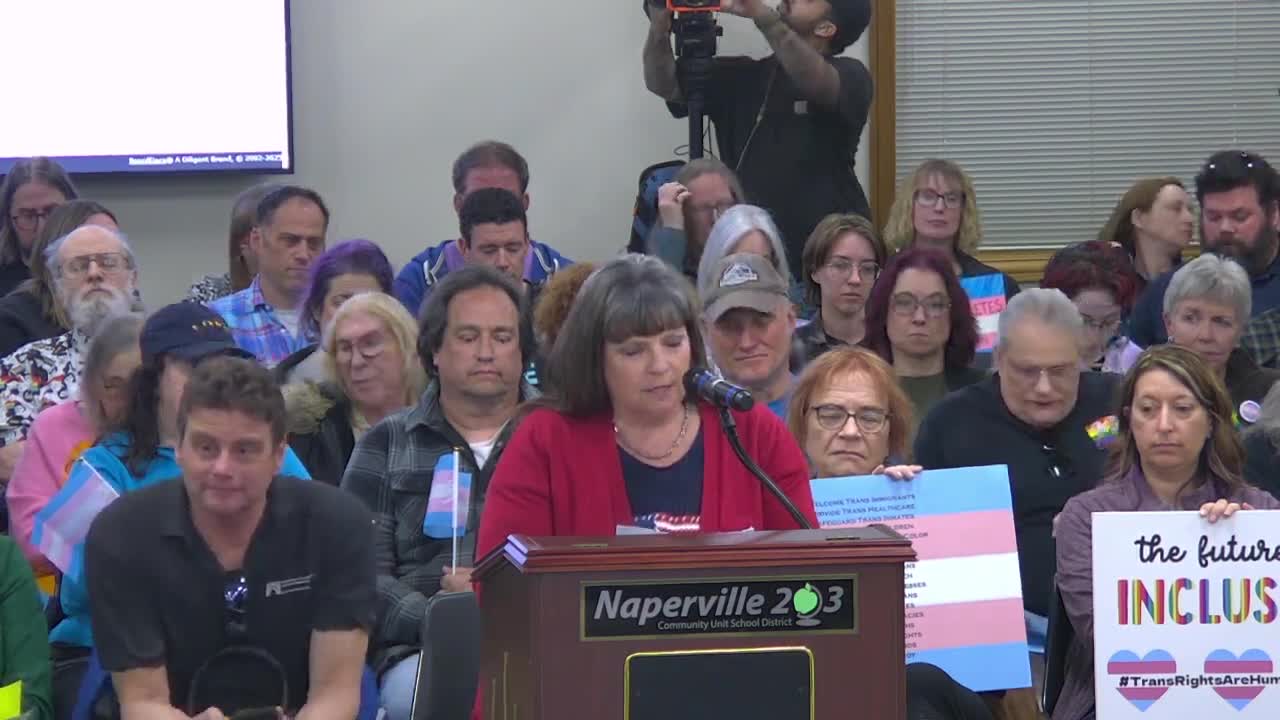 Parents clash over transgender athlete participation at Naperville School Board meeting
