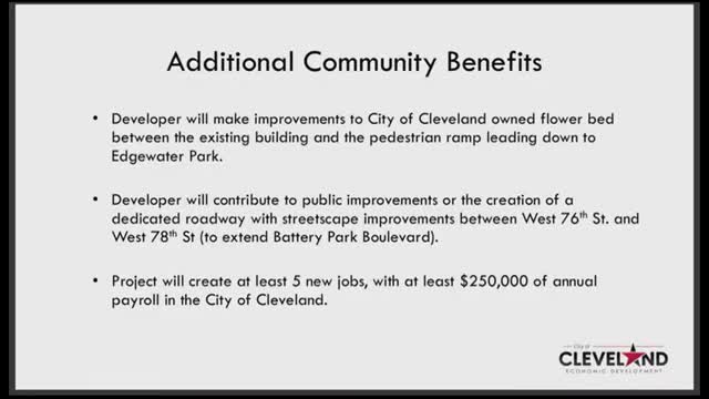 Cleveland developers commit $500,000 to Battery Park Boulevard extension and community benefits